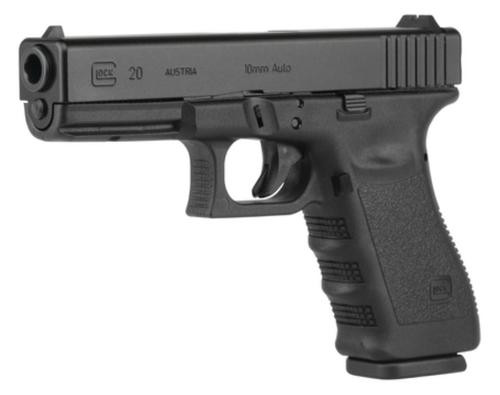 Glock G20 Gen4 10mm Auto 4.6" Barrel Black Fixed Sights 10rd Mag