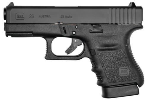 Glock 36 45 ACP 3.78" Barrel Fixed Sights, Rail 6 Rd Mag