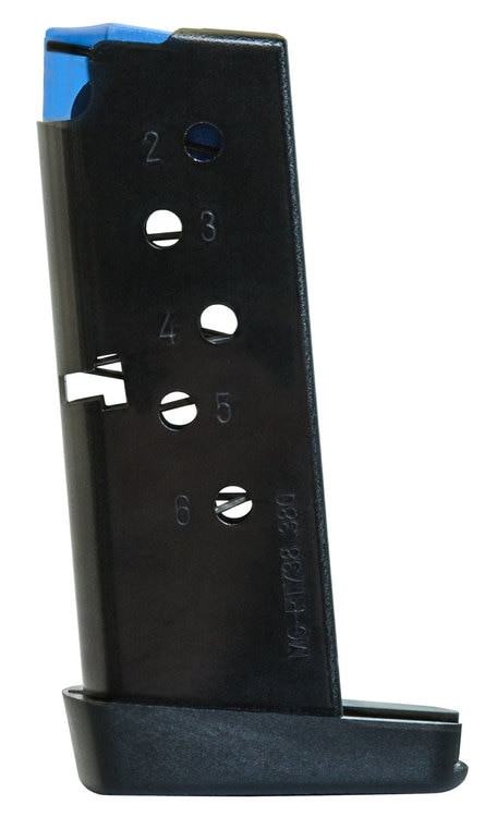 MEC-GAR Taurus 9mm 6 rd PT738/TCP Steel/Polymer Blued Finish