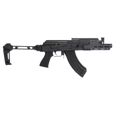 Century Arms HG8007N Draco Tactical 7.62x39mm 30+1 7.50" Black Barrel w/Linear Compensator, M-LOK Handguard, Black Receiver w/Picatinny Rail, Black SB Bi-Folding Pistol Brace