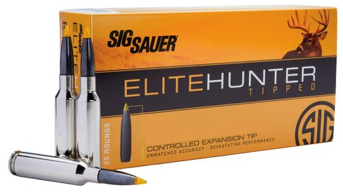Sig Sauer Elite Tipped Hunting, 6.5 Creedmoor, 130gr, Ballistic Tip, 20rd Box