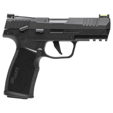 Sig Sauer 322CBAS10 P322 22 LR 10+1 4" Black Steel Threaded Barrel, Black Hard Coat Anodized Optic Ready/Serrated Slide, Black SS/Polymer Frame w/Picatinny Rail & Black Polymer Grips