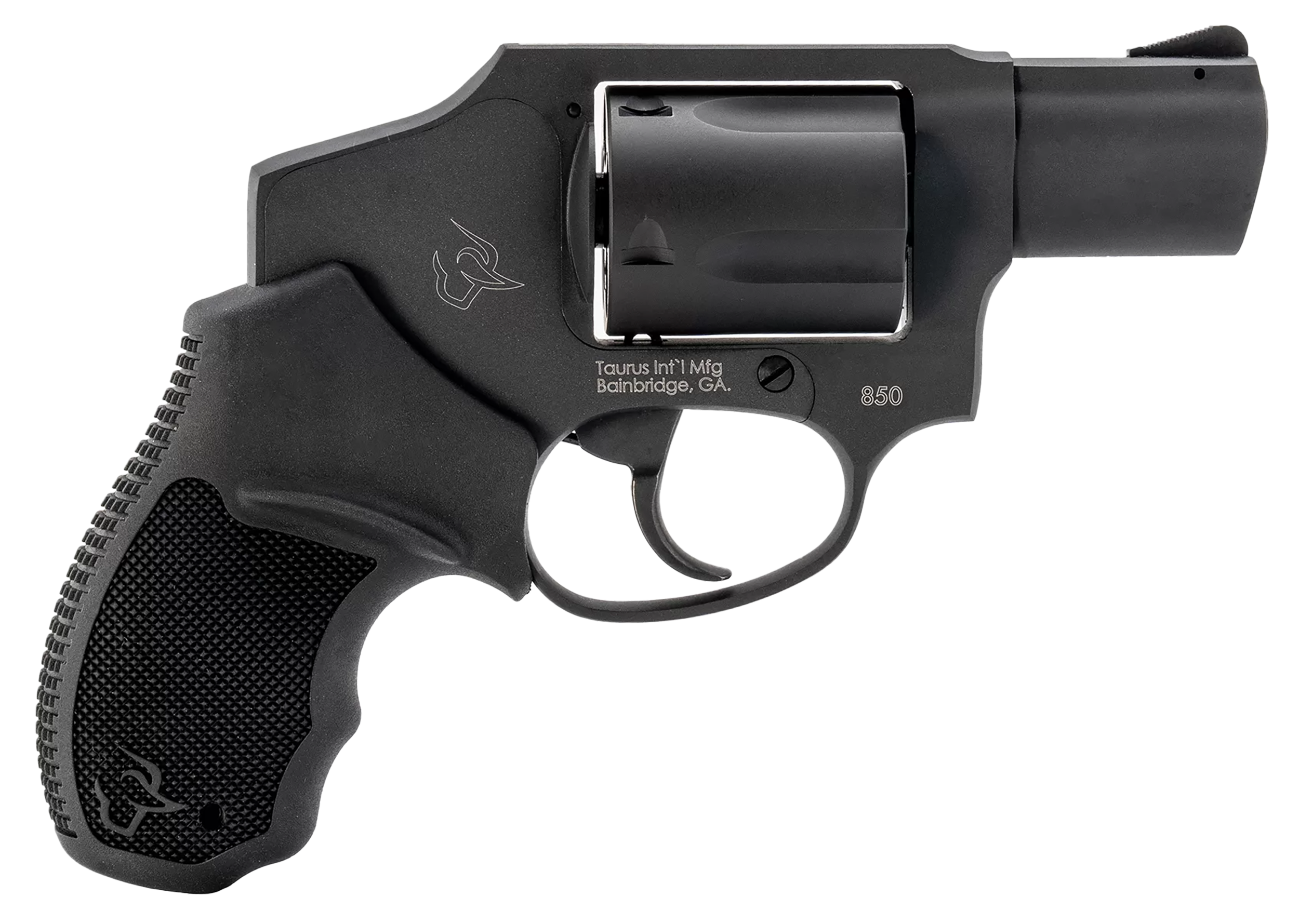 Taurus 850 Revolver 2850121, 38 Special, 2", Black Rubber Grip, Matte Black Finish, 5rd