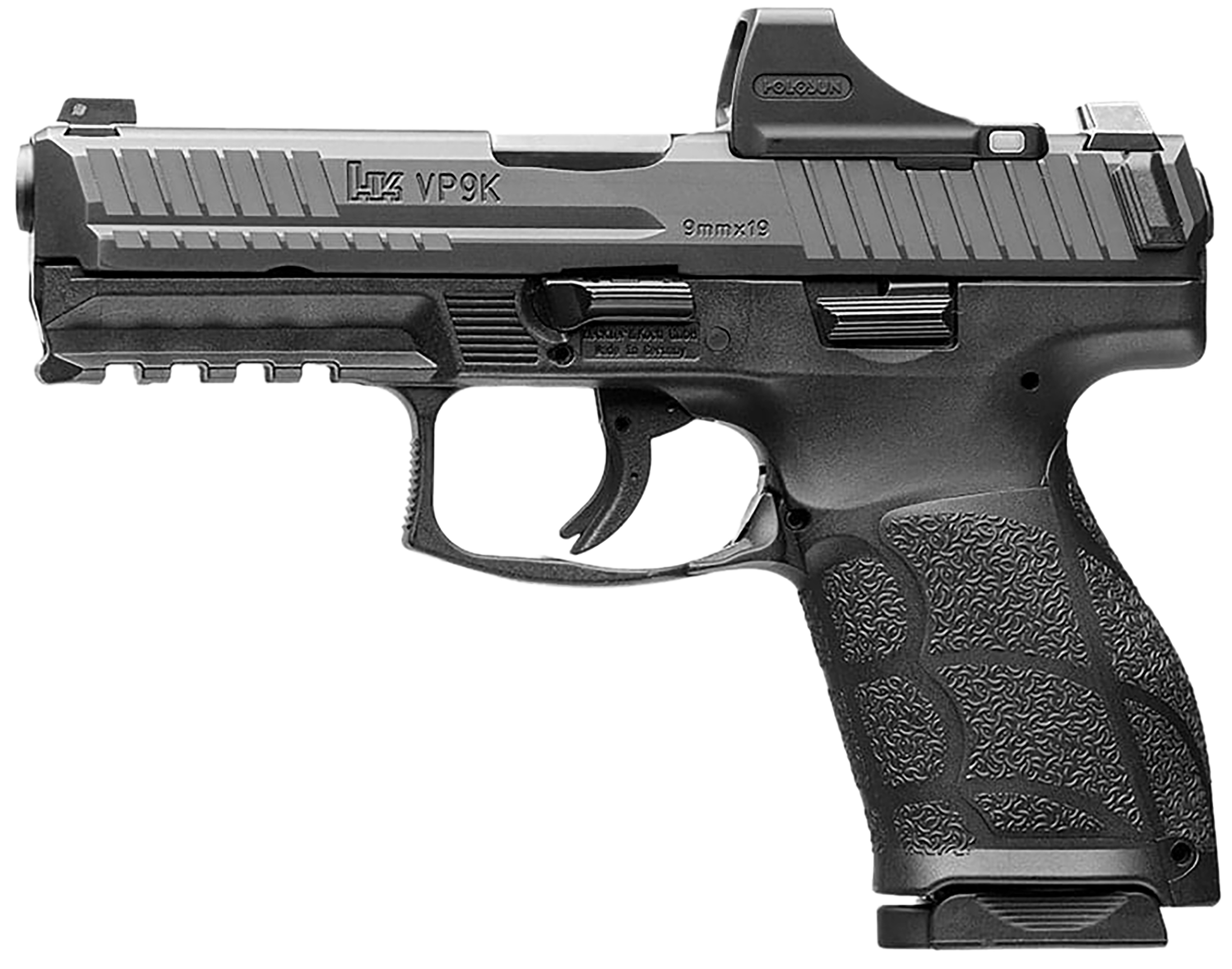 Heckler & Koch VP9A1 K Optic Ready Pistol 81001121, 9mm Luger, 4.09in, Black Polymer, Black Finish, 10 Rds