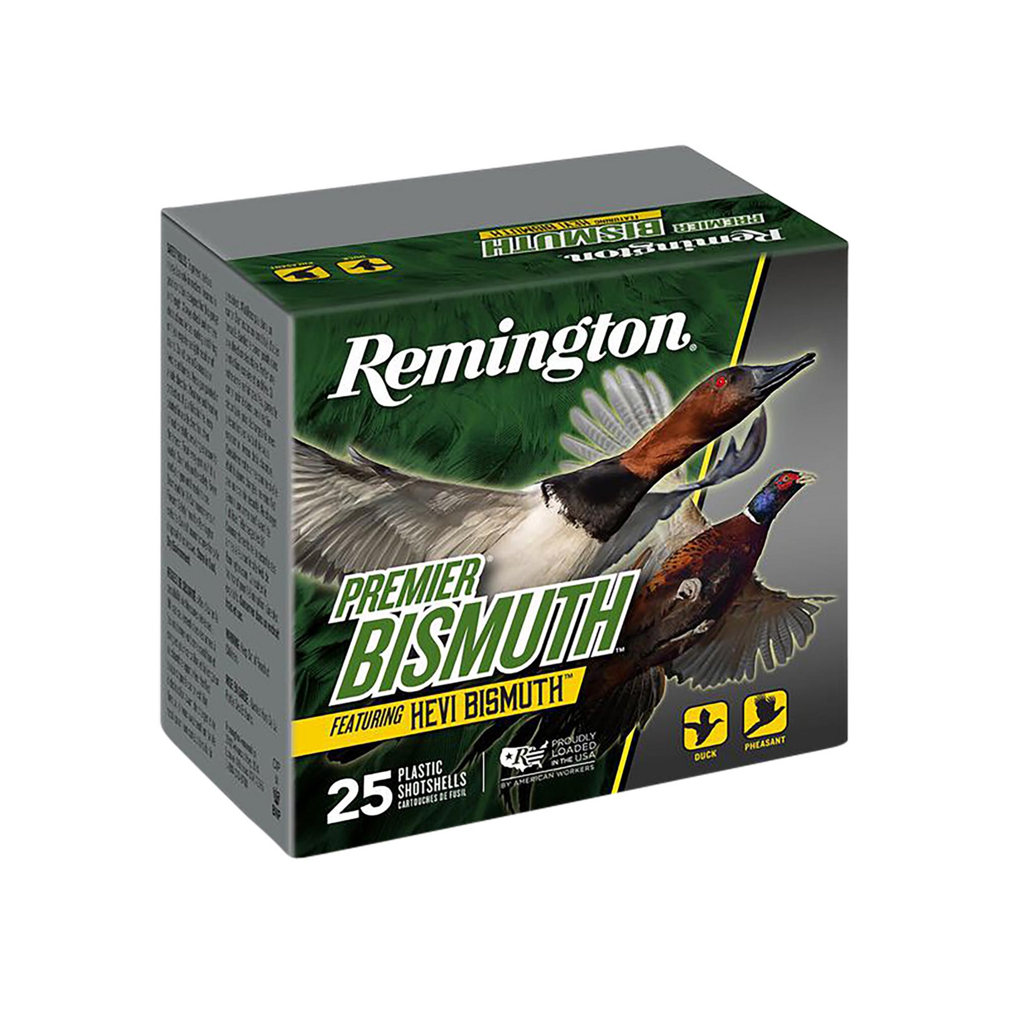 Remington Premier Bismuth Shotshells R20514, 410 Gauge, 3", 9/16 oz, 1200 fps, #4 Steel , 25 Rds/box