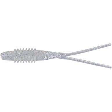 Big Bite Baits Kamikaze Swimon Split Tail - 7 Pack 4.25" Glow Silver