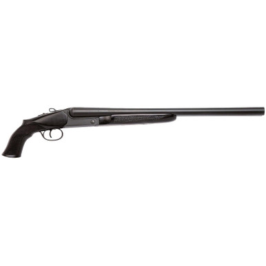 Chiappa Firearms 930385 500 12 Gauge Break Open 2 20" Black Side By Side Barrel, Black Receiver, Black Wood Stock, Includes Pistol Grip