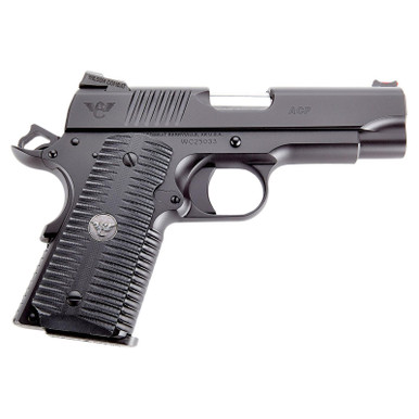 Wilson Combat ACPCP9 ACP Compact SAO 9mm Luger 4" 8+1 Black Armor-Tuff Carbon Steel Black G10 Eagle Claw Grip