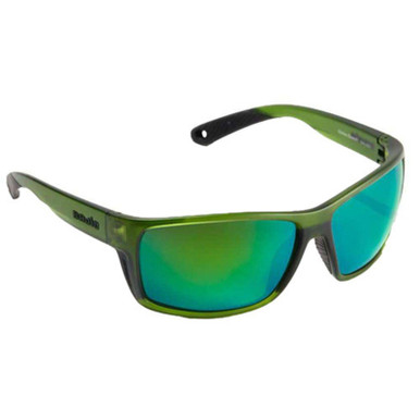Bajio Bales Beach Sunglasses Green Cerveza Frame Polycarbonate Green Mirror Lenses