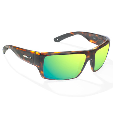Bajio Nato Sunglasses Dark Tortoise Gloss Frame / Green Glass Lens