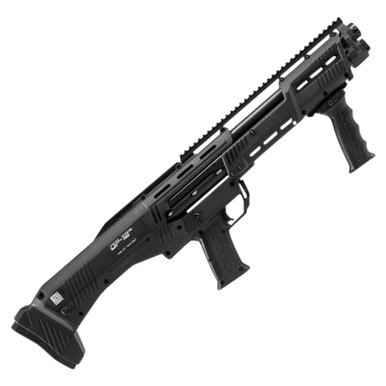 Standard Mfg DP12 DP-12 12 Gauge Pump 3" 14+2 18.88" Black Double Barrel, Black Picatinny Rail Aluminum Receiver, Picatinny Handguard, Black Synthetic Stock