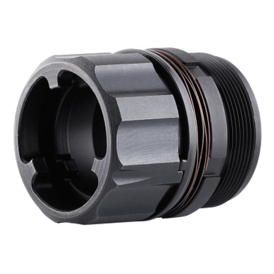 Dead Air DA428 Key-Mo Adapter Black Adapter for HUB Socket Silencers(1 3/8-24)"