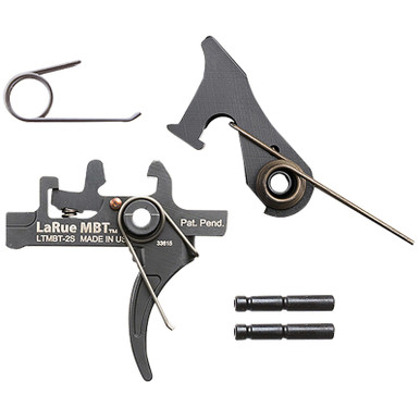 Larue Tactical LTMBT2S MBT-2S Black Two-Stage Curved Fits AR10/AR15