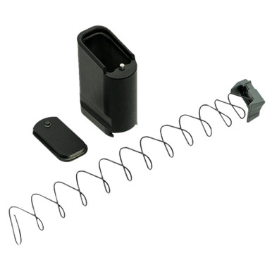 Shield Arms SAS15ME10BLK Magazine Extension Extended 10rd Compatible w/ Shield Arms S15 Magazine Black Anodized Aluminum