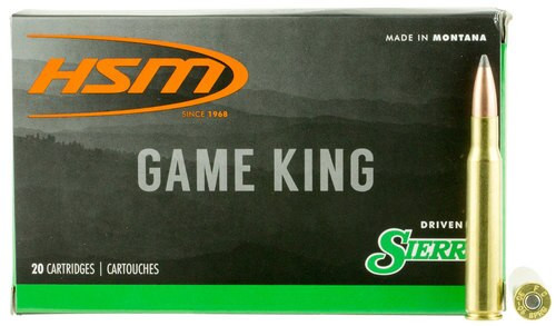 HSM Game King 30-06 Springfield 165gr, SBT 20 Bx/ 20 Cs