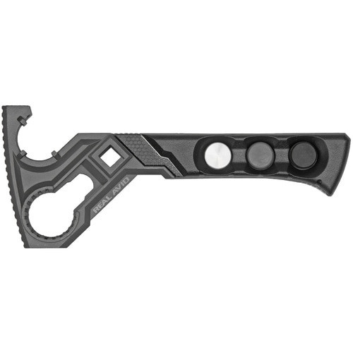 Real Avid AR-15Armorer''s Wrench, Stainless Steel, Interchangeable Brass, Rubber, Nylon Hammer Heads