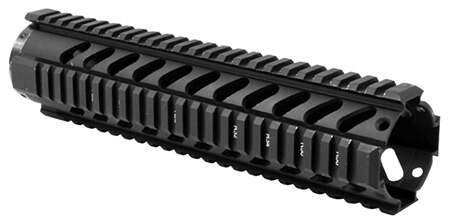 Aim Sports Free Float Quad Rail 10 inches Aluminum Black