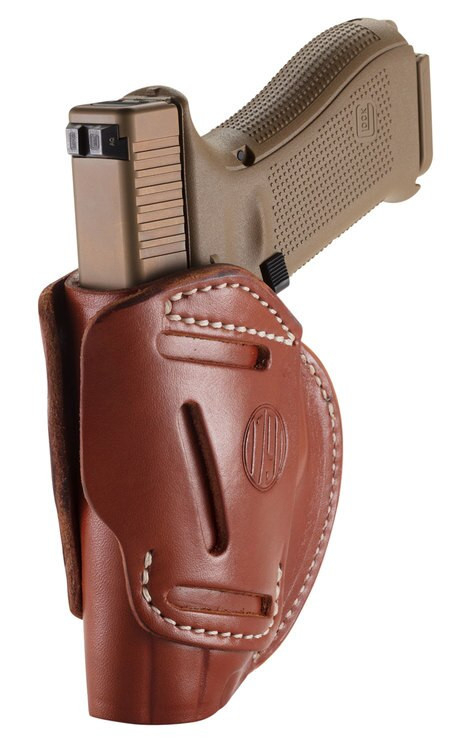 1791 Gunleather 3 Way Glock 17/HK VP9/S&W M&P9/Springfield XD9, Steerhide, Brown