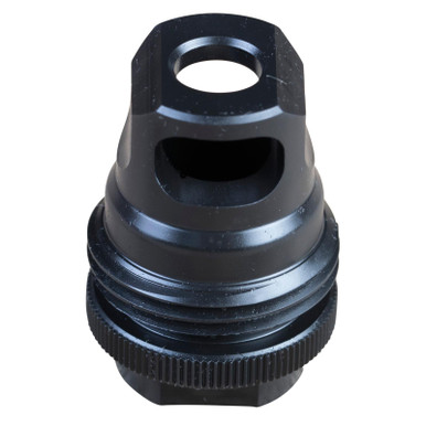 SilencerCo AC2628 ASR Muzzle Brake Black Steel 1/2"-28 Threads 9mm, Luger