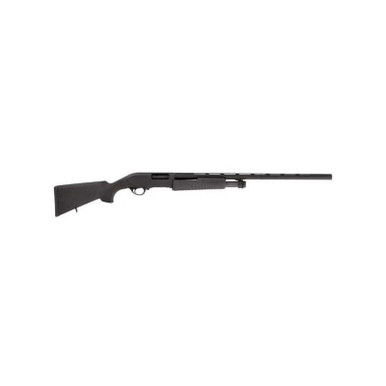 Escort HEFH20280501 Field Hunter Full Size 20 Gauge Pump 3" 4+1 28" Black Vent Rib Barrel, Black Anodized Aluminum Grooved Receiver, Fixed Black Synthetic Stock, Right Hand