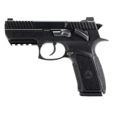 IWI US J941PSL9II Jericho 941 Enhanced 9mm Luger Caliber with 3.80" Barrel, 16+1 Capacity, Overall Black Finish, Picatinny Rail Frame, Serrated Steel Slide & Polymer Grip