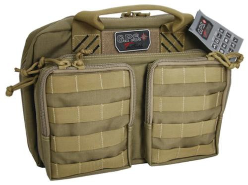 Tactical Quad +2 Pistol Cases Black Tan