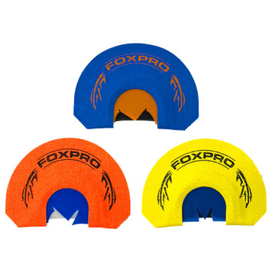 Foxpro CSSPURTKRCOMBO Spurtaker Combo Diaphragm Call Attracts Turkey Blue/Orange/Yellow 3 Pack