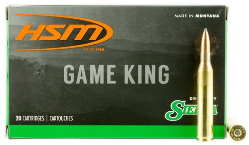 HSM Game King 25-06 Remington 100gr, SBT 20 Bx/ 20 Cs