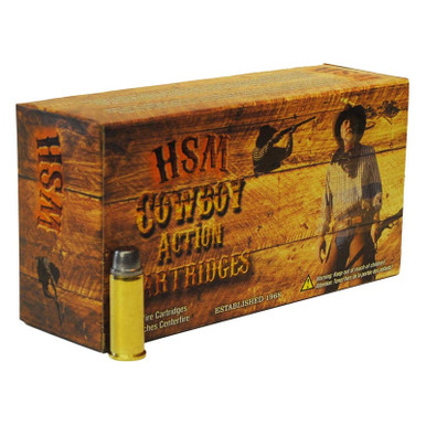 HSM 38551N Cowboy Action 38-55 Win 240 gr Round Nose Flat Point 20 Per Box/ 25 Case