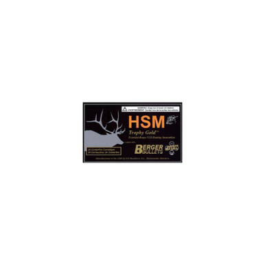HSM 300RUM210VLD Trophy Gold Extended Range 300 RUM 210 gr Berger Hunting VLD Match 20 Per Box/ 20 Case