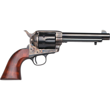 Taylors & Company 550903 1873 Cattleman Uberti Large 357 Mag/38 Special 6 Shot 5.50" Blued Steel Barrel & Cylinder, Color Case Hardened Steel Frame, Walnut Navy Style Grip, Exposed Hammer