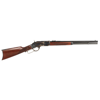 Taylors & Company 550220 1873 Uberti Full Size 38 Special/357 Mag 10+1 20" Blued Octagon Barrel, Color Case Hardened Steel Receiver, Checkered Walnut Fixed Stock, Right Hand