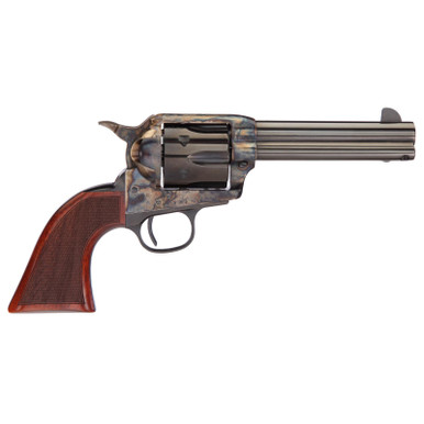 Taylors & Company 550825 Runnin Iron 357 Mag Caliber with 4.75" Blued Finish Barrel, 6rd Capacity Blued Finish Cylinder, Color Case Hardened Finish Steel Frame & Checkered Walnut Grip