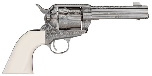Taylors Outlaw Legacy Nickle Engraved 357 Mag, 4.75" Barrel