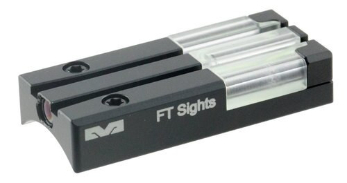 Meprolight FT Bullseye Rear Sight Remington R1 Fiber Optic Green Black