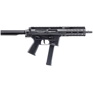 B&T Firearms 500003ABG SPC9 9mm Luger 33+1 9.10", Black, Buffer Tube Stock, Polymer Grip (Glock Mag Compatible)