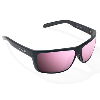 Bajio Sigs Sunglasses Black Gloss frame / Rose Mirror Polycarbonate Lens