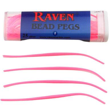 Raven Bead Pegs Pink 50PK