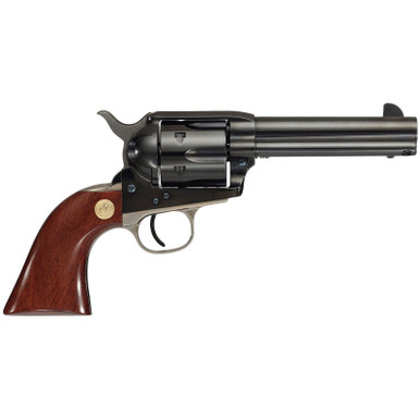 Cimarron MP410B1401 Pistoleer 45 Colt (Long Colt) 6 Shot 4.75" Blued Stainless Steel Barrel, Blued Cylinder, Blued Steel Frame, Walnut Grip, Exposed Hammer