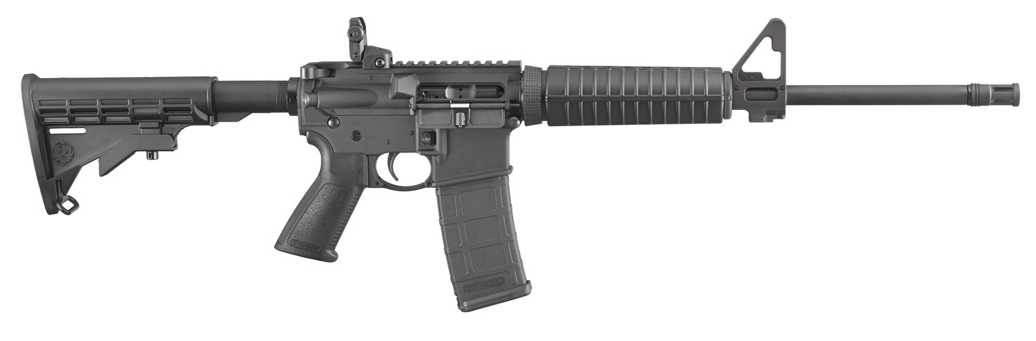 Ruger AR-556 5.56 NATO 16.10" Barrel Black Synthetic Collapsible Stock Semi-Automatic Rifle #8500