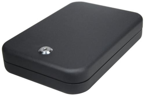 SnapSafe Lock Box Key Entry Black Steel Holds 1 Handgun Large
