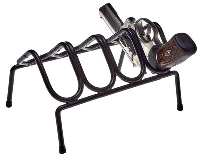 Snap Safe Four Gun Pistol Rack Black Steel 9" x 7" x 5.75"