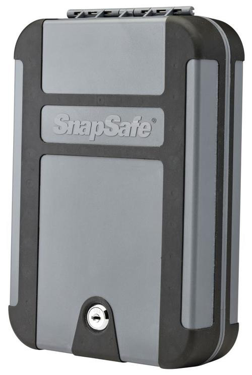 Snap Safe Lockbox Security Safe Black/Gray 10" x 7" x 2" Keylock