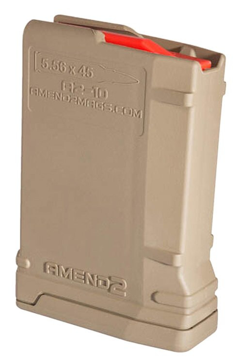 AMEND2 10 ROUND AR-15 MAGAZINE 223 REMINGTON/5.56 NATO, FLAT DARK EARTH