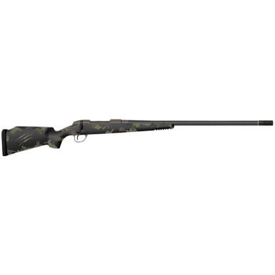 Fierce Firearms FCR300PRC24TF Carbon Rage Full Size 300 PRC 3+1 24" Black C3 Carbon Fiber Barrel, Tungsten Gray Cerakote Stainless Steel Receiver, Forest Green Fixed Fierce Tech C3 Stock, Right Hand