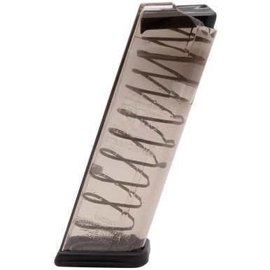 ETS Group GLK20 Pistol Mags 15rd 10mm Auto Compatible w/ Glock 20/29/40 Clear Polymer