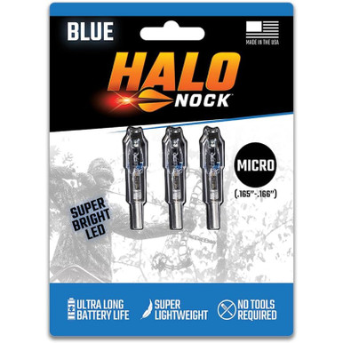 DoubleTake Ultra Bright Halo Micro Nock Blue