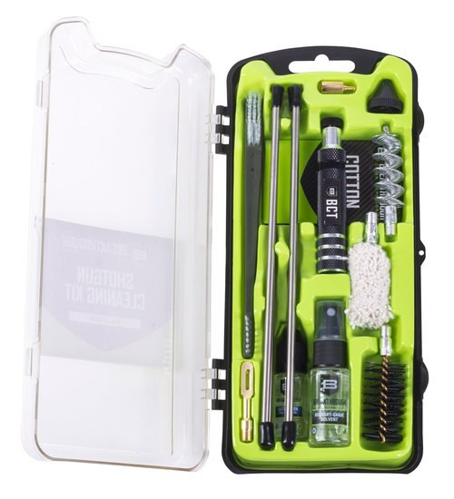 Breakthrough Vision Cleaning Kit, 12 Ga, Includes Cleaning Rod Sections, Hard Bristle Nylon Brushes, Jags, Patch Holders, Cotton Patches, Durable Aluminum Handle And Mini Bottles of Breakthrough Military-Grade Solvent