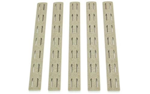 Bravo Company, KeyMod Rail Panel Kit, 5.5", Flat Dark Earth, 5 Pack