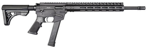Freedom Ordnance FX9 9mm, 16" Barrel, Black, Plastic Grip, Uses Glock Style Magazines, 1 Mag, 31Rd